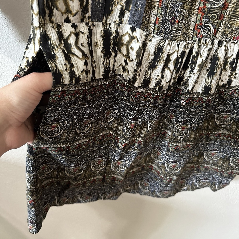 Anthropologie Tiny Dress Womens Small Gaina Floral Drop Waist Long Sleeve‎ Boho - Picture 5 of 9